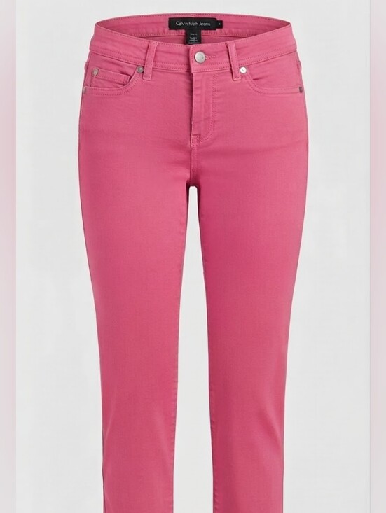 Calvin Klein Denim - Calvin Klein Jeans Pink Cropped Denim Pants Size 4